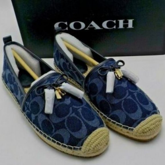 Coach Denim Carson Espadrille - Picture 1 of 5
